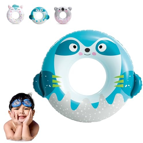 MORAINJAY Aufblasbare Schwimmreifen, Faultier 76CM/30” Schwimmen Ring für Kinder 6-12,Schwimmreifen Für Das Schwimmbad,Sommer Wasser Spielzeuge,Schwimmschwimmer für Kinder