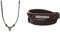 Fossil Herrenschmuck aus edelstahl, 42cm + 5cm Verlängerung, Anhänger: 15 x 13 mm & Herrenarmband Doppelwickel in braun, JF87354040