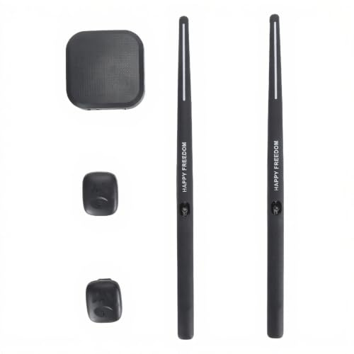 3D Motion Sensing Virtual Drum Set mit ABS-Material, Tragbare Elektronische Trommel für Realistisches Trommelerlebnis, für Anfänger, Erwachsene, Jugendliche