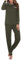 Ekouaer Ensemble Pyjama Femme Coton à Manches Longues - Doux Vêtement de Nuit Hiver - Vert Armée