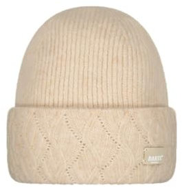 Barts Damen Beanie Strickmütze Sunnybird gestrickte Wintermütze mit Umschlag 3626 Beige 07
