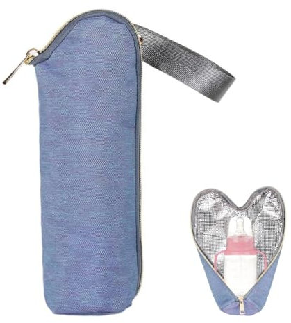 Sac Isotherme Biberon, Sac Isolant pour Biberon de Lait, Baby Bottle Tote avec Fermeture Éclair, Sac Isotherme Bebe, Sac pour Bouteille d'eau, Sac Isotherme pour Bouteilles Portable, Sac Isotherme