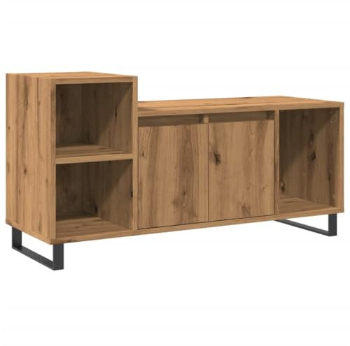 vidaXL Mobile TV Rovere Artigianale 100x35x55 cm in Legno Multistrato, mobiletto, mobiletto HiFi, Mobile per dispositivi multimediali, Supporto TV