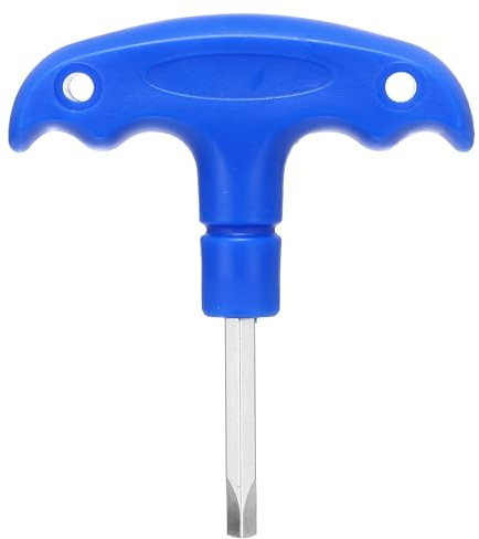 sourcing map Golf Spike Wrench Tool 4.3mm Golf Torque Wrench Stainless Steel Golf Head Adjustment Tool Golf Driver Torque Tool with Triangle Tip for Golf Drivers and Head Weight, Blue