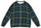 Wudan Sweatshirt für Kinder, Mädchen, Fleece, Herbst-Top, Hemden, Party, 4T, Blau / Schwarz, Blau-schwarz kariert, 9-10 Jahre