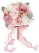 Brautstrauß mit Kunstblumen für Die Zeremonie Und Feierlichkeiten, Rosa Weiß