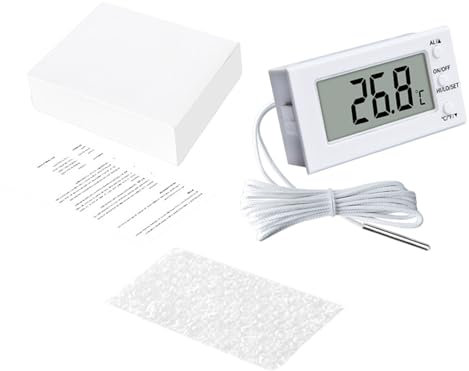 Oven Thermometers -50 to 100℃/-50 to 300℃ with High Low Temperature Alarm ℃/℉ Conversion Temperature Meter