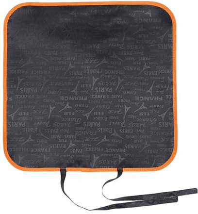 Autositzauflage Kindersitzunterlage, Autositzschoner Kindersitzunterlage, Rutschfest Auto Kindersitz Schonbezug, Universeller Autositzschoner, Sitzschoner , für Kinder Autositz, 45 x 45 cm, Schwarz