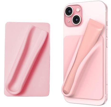 LQIOACU Handy-Lippenstifthalter, universeller Handyhülle-Lippenstifthalter, Rosa, 1 Stück