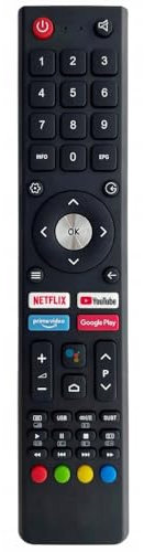 GCBLTV02ADBBT Fernbedienung für ChiQ SABA Changhong kompatibel mit Changhong ChiQ SABA smart TV