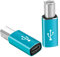 USB C Female To USB B 2.0 Male MIDI Connector For Printers Keyboards Electronic Drums Compatible With Standard USB Devices(Blue)