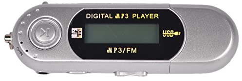 MotiveTech MP3, USB 2.0 Flash Drive Memory Stick, MP4 Music Player with FM Radio for Car - Sliver
