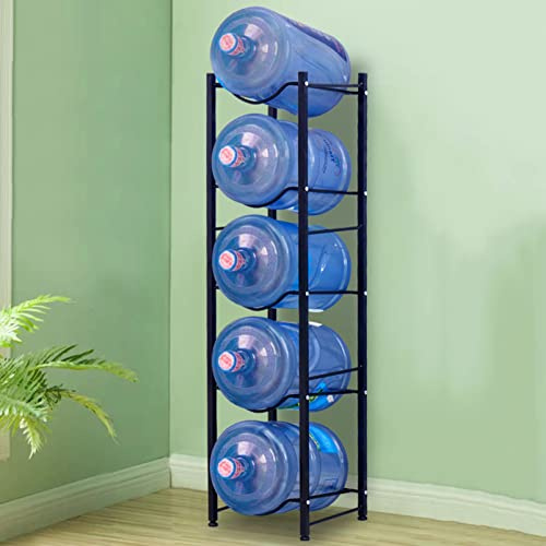 HNZHUXUE Tray Water Jug Rackwater Dispenser Bucket Rack, Stackable Water Bottle Storage Rack, Water Jugs 5 Gallon Organizer Water Bottle, Heavy Duty Detachable Water Jug Organizer/33Cmx34Cmx135Cm