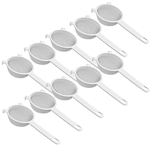 10er SET METALTEX Kunststoffsieb fein, 7 cm/Sieb