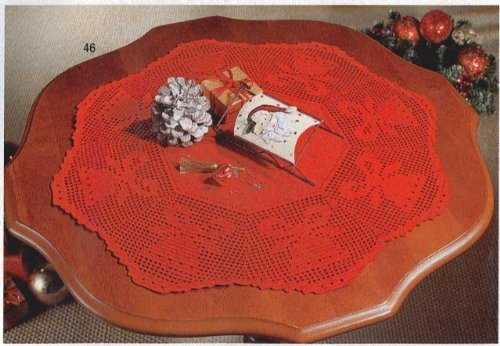 Anhäkelform Achteck - Farbe 954 - rot