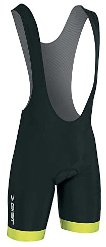 GIST Salopette Ciclismo Flow Colore Nero Giallo Fluo Misura XXL