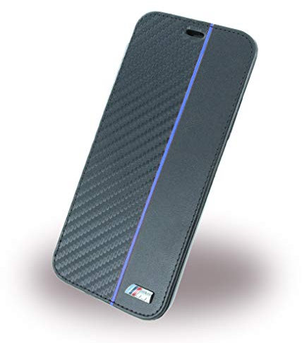 BMW BMBKTRPXCAPNBK Carbon Book Case M Collection for iPhone X, Black