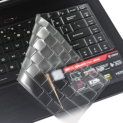 imComor Cover per tastiera MSI GS65 GF63 PS63 morbida ultra sottile trasparente per MSI GS65 GF63 Stealth Thin 15,6, MSI PS63 P65 WP65 WS65 15,6 pollici/MSI PS42 14 pollici Gaming Laptop Keyboard