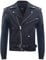 Infinity Leather Herren Leder Schwarz Brando Motorradfahrer Rock Motorrad Kuhfell 2XL