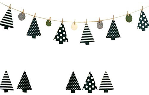 Weihnachtsbanner Feiertagsbanner Ammer Girlande-Banner Party-Banner Weihnachtsgirlande Aus Papier Weihnachtsfeier-Banner Piniengirlanden-Banner Weihnachtsdekoration Weihnachten