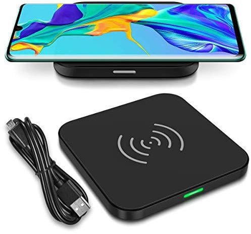QI Wireless Schnell Ladegerät kompatibel für Huawei P30 Pro Kabellos Charger Induktives Universal Schnellladegerät Ladestation