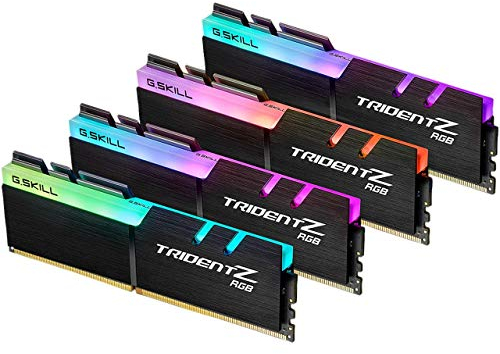 G.SKILL Trident Z RGB Series (XMP) DDR4 128 Go (4 x 32 Go) 3600 MT/s CL18-22-22-42 1,35 V Intel AMD Mémoire pour ordinateur de bureau UDIMM (F4-3600C18Q-128GTZR)