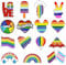 Yueser Pride Pin, 15 Stück Pins Anstecker Pride Accessoires Regenbogen Broschen Regenbogenbrosche Flagge Regenbogen Liebes Pins Emaille Pins Abzeichen Stolz Anstecknadeln LGBT für Schals Kleider