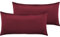 Pure Label 2er Set Mako Satin Kopfkissenbezüge 40x80 cm aus 100% Baumwolle in rot - Traumhaft weiche Kissenbezüge passend zu unseren Bettwäsche Sets