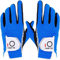 FINGER TEN Golfhandschuhe Herren Links Rechts Golf Handschuh Wert 1 Paar Golfhandschuh Linke Rechte Hand Handschuhe für Männer Golfer, Allwetter Mikrofaser Rain Grip (Blau, M, Paar)