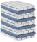 LANE LINEN Kitchen Towels Set – Pack of 12 Dish Cloths, 100% Cotton Absorbent Tea Towels 18” x 28” Quick-Drying & Soft Cleaning Kitchen Towel - Indigo