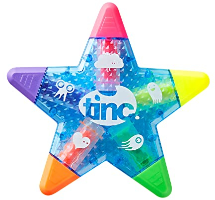 Tinc Sternförmiger 5-in-1-Textmarker in mehreren Farben – Blau, Einheitsgröße
