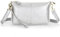FORRICA Portefeuille Femmes Téléphone Sac à Bandoulièr Cuir Véritable Petit Bandoulière Pochette Dames Elegant Glissière Porte Monnaie Argent