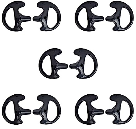 Weiche Ersatz-Ohrhörer, Ohrhörer, Air-Akustik-Headset | Ohrstöpsel für Walkie-Talkie-Spulenrohr, Audio-Kits, 5 Paar
