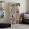 Hocuspicus Hocus Picus | Karmato Holz Bücherregal mit 10 Etagen | Modernes Standregal für Schlafzimmer, Büro, Wohnzimmer | Vertikale und Horizontale Nutzung | 96 x 26 x 169 cm | Altweiß