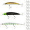 23-teiliges Raubfisch Wobbler Set, mit Crankbait, Minnow Kunstködern, Verschiedene Größen und Gewichte für Hecht, Barsch Zander, Rapfen. BKK Haken, schwimmend (Box 6)