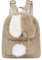 Mini sac à dos en peluche avec oreilles de lapin pour femme et fille, sac à dos décontracté, sac à main, petit sac à dos de voyage, kaki, taille unique
