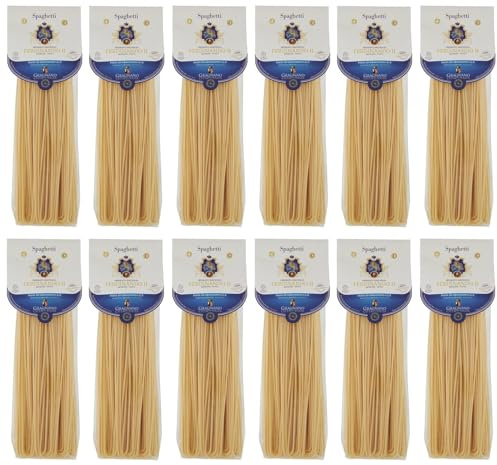 Rummo 12er-Pack Pastificio Ferdinando II Spaghetti Pasta di Gragnano I.G.P.,Nudeln aus Hartweizengrieß 500g