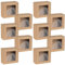 Quadratische Stil Box mit Fenster, Geschenkbox 20x20x10cm x10