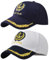 Anchor bestickte Kapitänsmütze, Skipper, Bootfahren, Baseballkappe, verstellbar, nautische Yacht, Marine, Seemanns-Trucker-Mütze, Weiß / Marineblau, 2-8