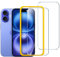 ivoler 2 Piezas Protector Pantalla Para iPhone 16 / iPhone 15 6.1 Pulgadas, Incluye Marco de Instalación Fácil, Cristal Vidrio Templado Premium