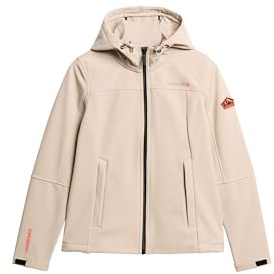 Superdry Damen Klassische Trekkerjacke mit Kapuze Chateau Grau 36