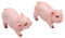 Uadme Gartendekoration, Landschaftsgarten, Kunstharz, Schwein-Ornament, hohe Simulation, Ferkeldekoration, 2 Stück, Tierfiguren-Dekoration für Rasen, Hof, Gartendekoration