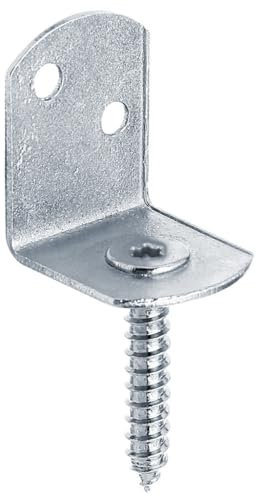 Alberts 823757 Soporte para Valla Trenzada, Forma de L, Plata