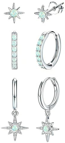Kakonia Gold Hoop Earring Set for Women, 18k Gold Plated Lightweight Small Dainty Huggie Hoop Stud Earring8