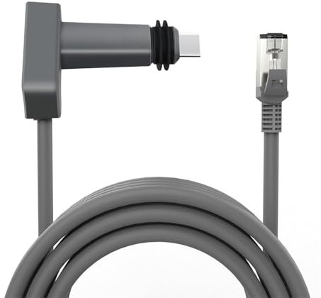 Bewinner Câble Satellite Prise RJ45, Câble D'extension de Remplacement D'antenne Satellite étanche pour Gen 2 (30FT/9.2M)