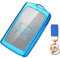 NEUHOO Accessoires de voiture pour Renault Rafale 2024-2025 - Coque de clé et porte-clés - En silicone - Bleu
