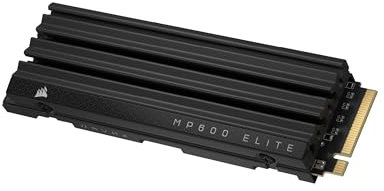 Corsair MP600 ELITE 4TB M.2 PCIe Gen4 x4 NVMe SSD with Included Heatsink – M.2 2280 – Up to 7,000MB/sec Sequential Read – High-Density 3D TLC NAND – Black