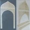 Wandbild Holz orientalisches Tor (Orient)