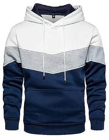 DUHGBNE 1 Euro Artikel Ohne Versandkosten Sweatshirts FüR Herren 2023 Und Winter Straße Casual Sport Pullover Lose Seite Naht Farbe Passenden Jugend Mit Kapuze SchnäPpchen des Tages