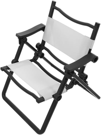 TOYANDONA Miniatur Klappstuhl Für Puppenhaus Realistisches Zubehör Für DIY-mikrolandschaften Faltbarer Campingstuhl Möbeldekoration